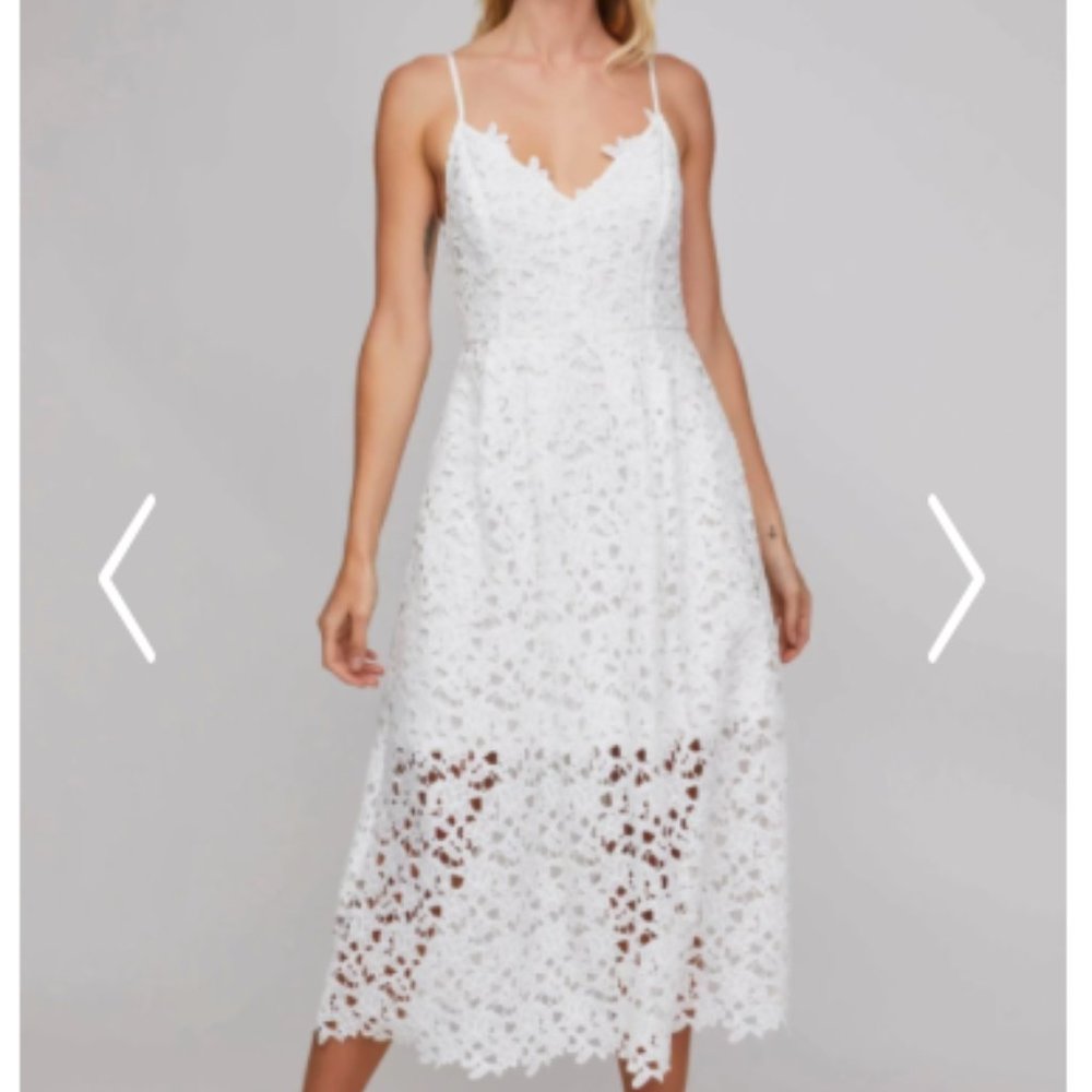 ASTR Lace A Line Midi Dress